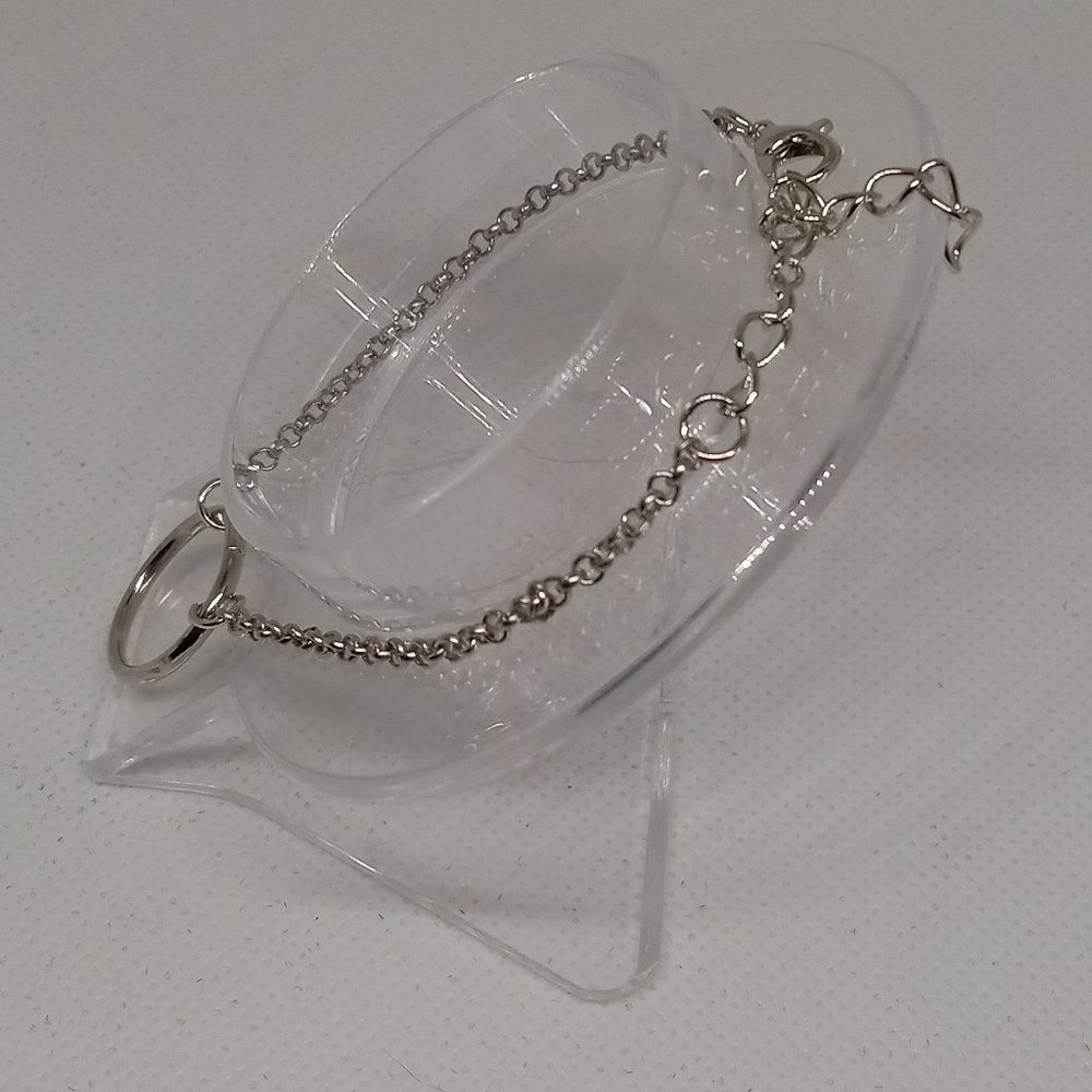 Stainless Steel Bracelet with Open Ring Pendant Jewelry #5 - Picture 7 of 8